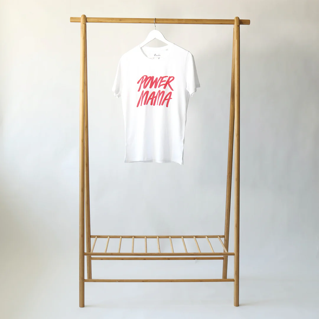 Power Mama t-shirt Hvid/Rød - Image 3