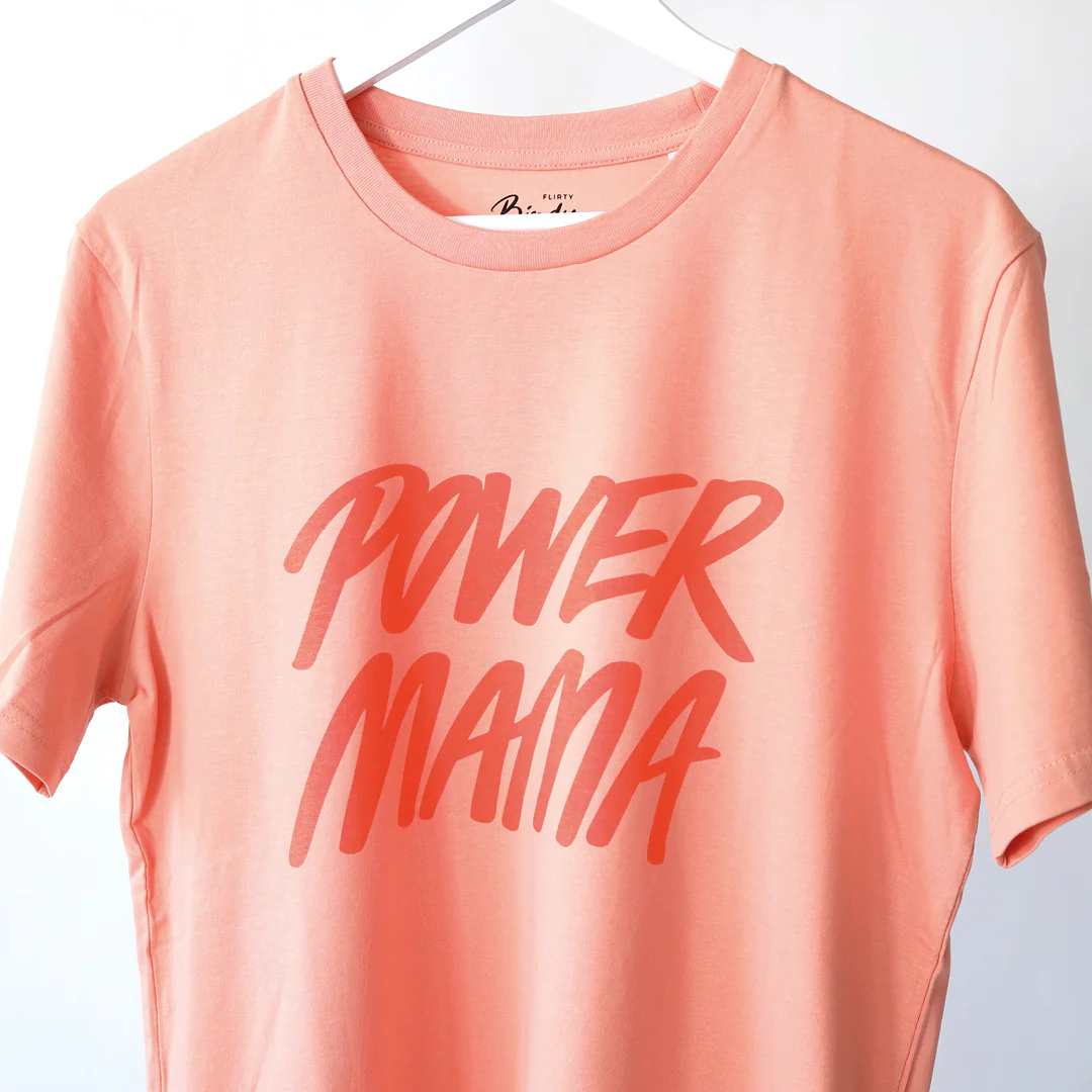 Power Mama T-shirt Koral - Image 4