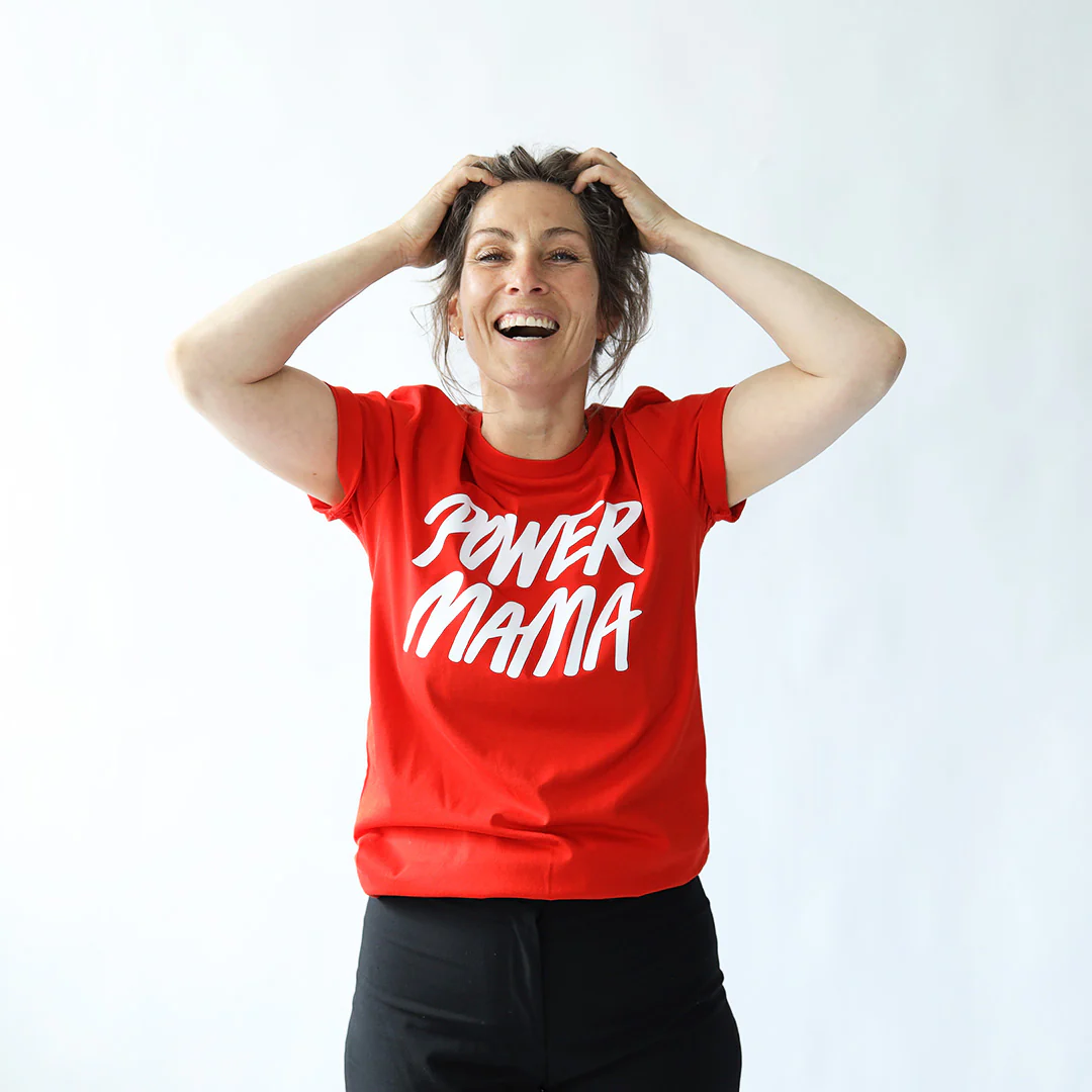 Power Mama T-shirt Rød - Image 4