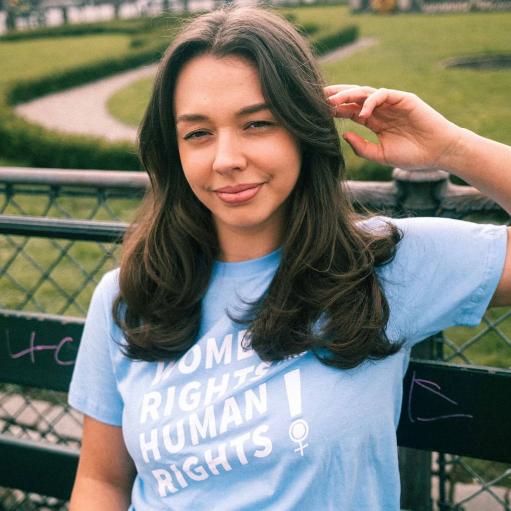 Women's rights are human rights t-shirt blå - Image 5